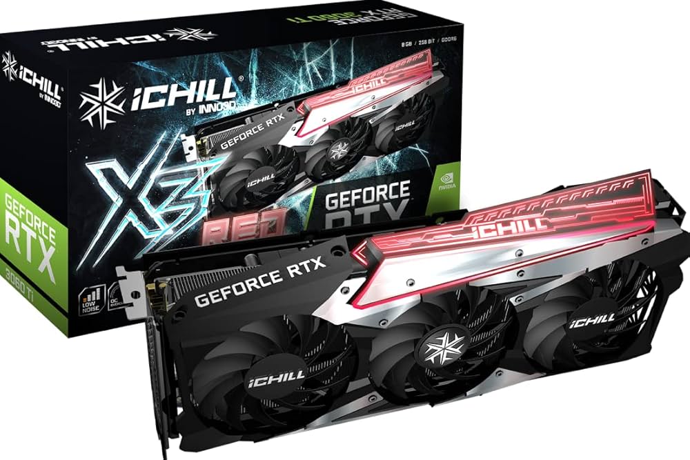 Inno 3D GeForce RTX 3060 Ti iChill X3 Red LHR, 8192 MB GDDR6